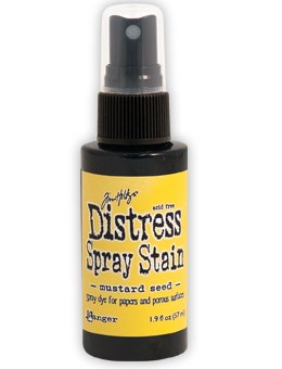Mustard seed, Distress Spray Stain, Tim Holtz.